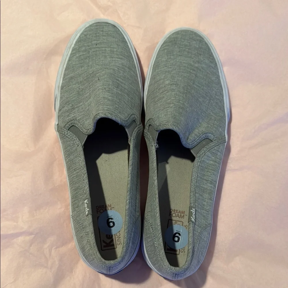 Keds Gray Slip-On Sneakers - Picture 1 of 4